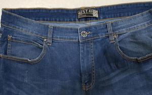 Bermudas de mezclilla para hombre de calidad de exportación de Bangladesh Stock de ropa de material mixto para la temporada de primavera Lote de envío cancelado - Product Image 5