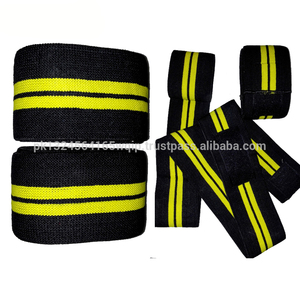 Genouillère respirante unisexe de qualité supérieure 100% laine, personnalisée pour la musculation, la salle de sport, le fitness avec des bandages pour les poignets - Product Image 5