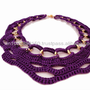 Collar de ganchillo hecho a mano de cristal de cadena de moda 2019 - Product Image 1