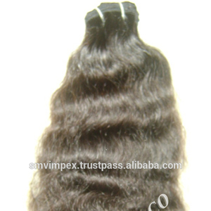 Pelo indio al por mayor Waft. Un donante de cabello humano crudo tejido de la India. Cutícula alaigned pelos humanos naturales vírgenes crudos - Product Image 2