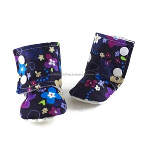 Botines de algodón para bebé, botines de lana 100% algodón, Color impresionante, unisex - Product Image 1