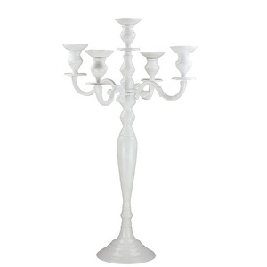 เชิงเทียนอลูมิเนียมสีขาวสไตล์ยุโรปไฟตกแต่งบ้าน - Product Image 1