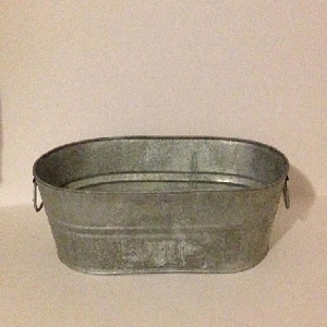 OUTDOOR GALVANIZED FANCY OVAL TUB GARDEN DECORATIVE OUTDOOR OVAL GALVANIZED HIGH QUALITY GALVANIZED PARTY OVAL TUB - Product Image 4