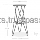 Tabouret en bois massif avec pieds croisés Style rustique pour la maison Bar Salon Hôtel-Utilisation polyvalente - Product Image 6
