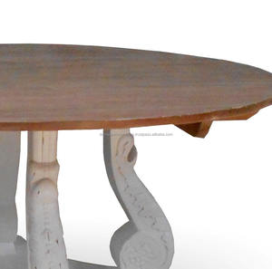 Meubles en bois-Indonésie Meubles Salle à manger-Acajou Table à manger ronde française-Meubles Jepara - Product Image 3