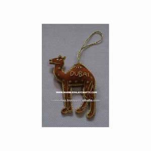 Camel Shape Zari Embroidery Christmas Tree Hanging Ornament - Product Image 1