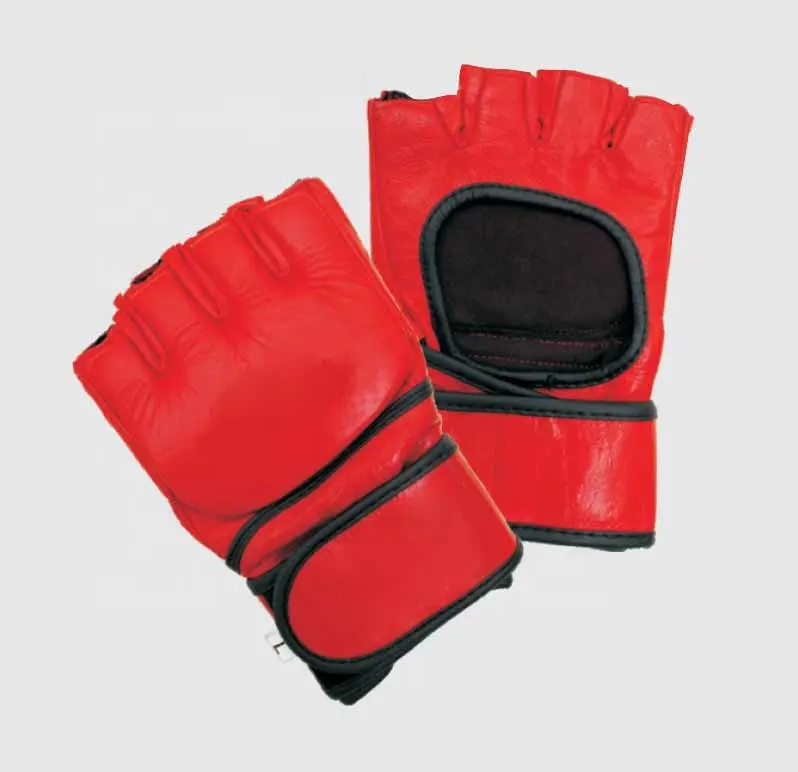 Best Half Finger Grappling Gloves Fighting Kick Boxing Gloves Half Finger PU Leather MMA Punching Sports Gloves Ganti de Boxe