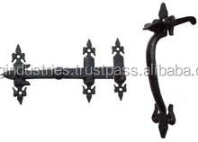 Omg Industries Moderne Vintage Ancien Ouverture Décorative En Laiton Fenêtre Poignée De Porte Noir Anneau En Fonte Rose Porte Loquet En Aluminium - Product Image 4