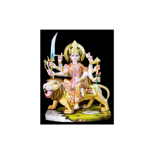 Decorative Marble Durga Maa Statue - Product Image 1