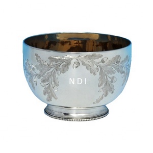 Centros de mesa de comedor Latón Metal Diseñador Frutero Hogar Catering Servir Ensalada Mezcla Tazón profundo - Product Image 1