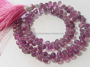 Turmalina Rosa Cristal Facetada en Forma de Corazón, Briolette de 5-6 mm, Cuentas de Piedras Preciosas Sueltas, Certificadas por Terceros, Hechas en India, Coszcalt Exports - Product Image 4