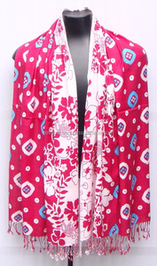 Floral Silky Viscose <b>Pashmina</b> Scarf <b>Shawl</b> Custom Logo Lightweight Rayon Hijab Muslim Women Summer Scarves <b>Shawls</b> - Product Image 3