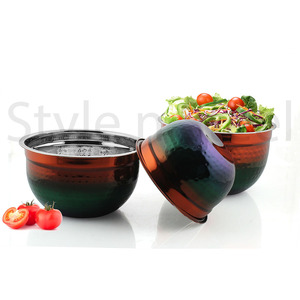 ชามผสมทำจากเยอรมันชามผสมสีเรนชาวเวอร์ชามสเตนเลสชามสำหรับเสิร์ฟแบบทำจากเหล็กกล้าผสม - Product Image 1