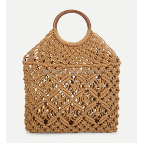 Bolso de mano de macramé, bolsa de macramé, bohemio, hecho a mano, para playa - Product Image 3
