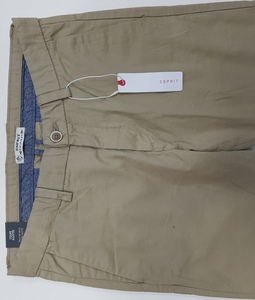 Pantalón ajustado de sarga de algodón y LICRA de marca para hombre Estilo informal de calidad de exportación para temporadas de invierno y primavera para adultos - Product Image 1
