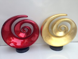 Polished Red Sun Shape Lacquer Sculpture Home Decoration Nautical Viet Nam <b>Lacquerware</b> - Product Image 5