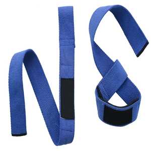 Vente en gros de bracelets de gymnastique pour haltérophilie, Fitness et musculation, en coton, accessoires de gymnastique, couleur noire avec Logo personnalisé - Product Image 6