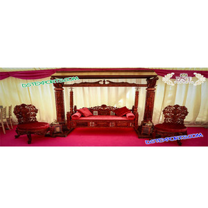 ชุดไม้สักแสนสวยสำหรับงานแต่งงานบอลลีวู้ดเวทีสวิงจูลาเซ็ตชิงช้าไม้สำหรับงานแต่งงานพร้อมมงกุฎสหราชอาณาจักร - Product Image 1