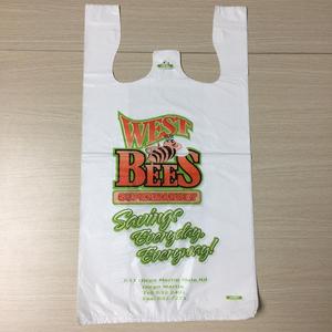 Sacs personnalisés biodégradables en LDPE à soufflets latéraux avec poignée, imprimés en héliogravure, fabriqués au Vietnam - Product Image 1