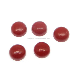 ปะการังสังเคราะห์ทรงมนขนาด7มม. อัญมณีสีแดง1.10ชิ้นสำหรับทำเครื่องประดับ - Product Image 2