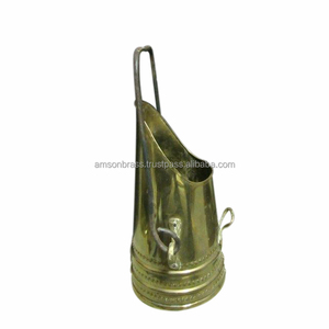 Metal Copper Hammered <b>Coal</b> Bucket Fireplace Accessories Ash Can and <b>Coal</b> <b>Scuttle</b> Bucket in Simple and Classy Look - Product Image 2