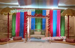 อุปกรณ์ตกแต่งเวที mhandi สำหรับตกแต่งเวทีมุสลิม nikah Mehndi - Product Image 6