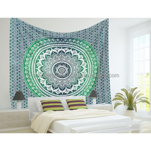 Coton Ombre Mandala Hippie Tapisserie Plage Jeter Couverture Couvre-lit Indien Tapisseries Reine Tenture Murale Pique-Nique Art Décoratif - Product Image 1