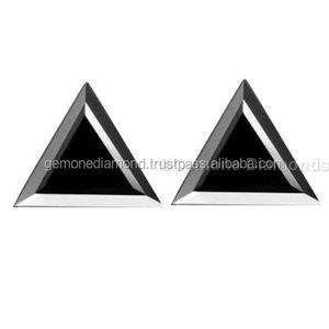 Loose Black Diamonds 1.00 Carat Size Trillion <b>Shape</b> Black Diamonds AAA Quality Fancy <b>Shape</b> Black Diamond Price From Manufacturer - Product Image 1