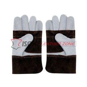 Gants de soudage en cuir de vachette ISONZ Leather Zone Taille XL, gants de sécurité avec doublure en coton, anti-coupure, antidérapants, anti-impact (niveau 3) - Product Image 1