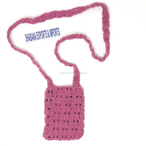 Estilo étnico ganchillo bolsas bolsos pequeños personalizado ganchillo móvil - Product Image 2
