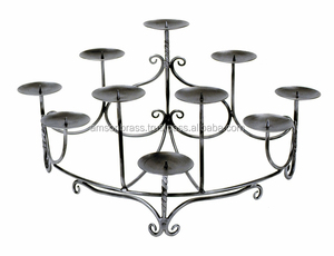 Candelabros de Metal de 3 brazos para iluminación de velas, soporte elegante europeo, candelabros de Metal dorados de 5 brazos, Decoración de mesa de pared - Product Image 4