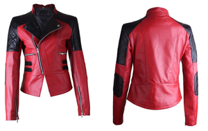 แจ็กเก็ตหนังบุนวมลำลองเข้ารูปสำหรับผู้ชายปักโลโก้ด้านหน้ามีซิปแฟชั่นสำหรับฤดูหนาว - Product Image 2