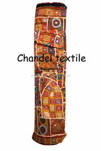 Banjara, único en su tipo, hecho a mano, estilo étnico antiguo, bolsa de esterilla de Yoga, forro de lona bordado Vintage, bolsos de cadena con cierre de cremallera - Product Image 4