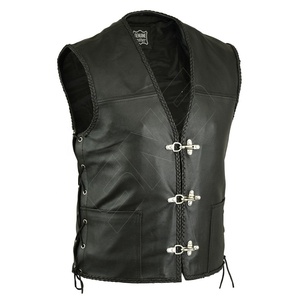 เสื้อกั๊กนักขี่จักรยานหนังสำหรับผู้ชายดีไซน์ใหม่พร้อมกระดุมปิดกันลมและเป็นมิตรกับสิ่งแวดล้อมสำหรับวงจรไวกิ้ง - Product Image 5