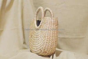 Bolso de Mano/Bolso de Playa/Bolso Tote de Jacinto de Agua - Color Natural Mini Tamaño Viettimecraft - Product Image 4