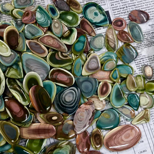 พลอยธรรมชาติรูปทรงคละแบบ คุณภาพ AAAAA จาสเปอร์อิมพีเรียล สีรุ้ง แบบหลวม สำหรับงานทำเครื่องประดับ ขนาดตามสั่ง - Product Image 3