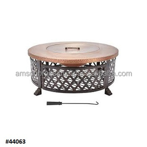 Garden <b>Fire</b> <b>Pit</b> Copper Antique Finishes with Decorative Frame & Stand Outdoor Garden Heater <b>Camping</b> <b>Fire</b> <b>Pit</b> - Product Image 6