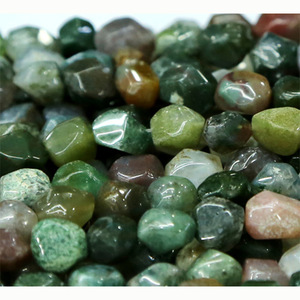 Pepita de jaspe de lujo facetada de alta calidad, cuentas de piedra Natural de cristal perforadas, collar curativo de hebra completa al por mayor - Product Image 4