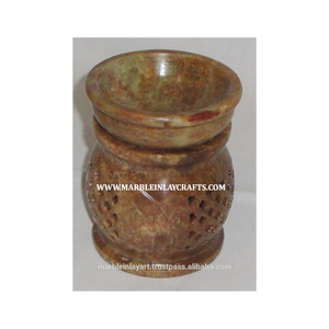 Quemador de aceite de piedra jabonosa para decoración del hogar - Product Image 1