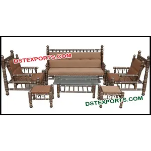 Sankheda-Conjunto de sofás para el hogar, conjunto de muebles Sankheda para boda, nuevo diseño - Product Image 1