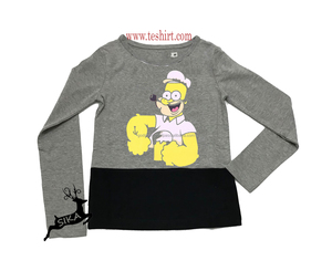 Camiseta de algodón orgánico para niños, camiseta de alta calidad europea con estampado de dibujos animados - Product Image 1