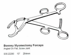 Bonney เครื่องผ่าตัดมดลูกแบบหนีบ27ซม. เครื่องมือทางนรีเวชคุณภาพเยอรมัน - Product Image 3