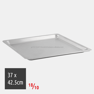 Plateau de cuisson rectangulaire en acier inoxydable, 18/10 écologique, peu profondes (S), adapté au four, 1 pièce - Product Image 1