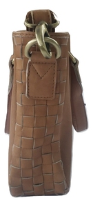 Bolso de mano marrón de cuero genuino para mujer - Product Image 3