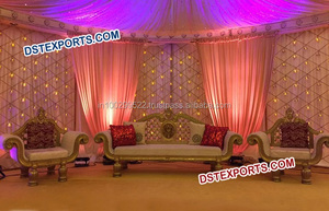 Derniers meubles de mariage asiatiques Chaises Mandap de mariage indien Décorations de mariage élégantes - Product Image 5