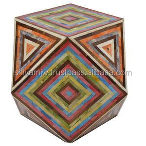 Metier ม้านั่งทรงเพชรทันสมัยม้านั่งโลหะตกแต่งห้องทานอาหารห้องนอนตกแต่งบ้านห้องนั่งเล่น - Product Image 1