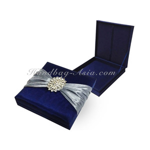 Prestige Creations Luxury Midnight <b>Blue</b> Wedding Invitation Box - Product Image 1