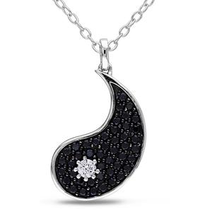 Colgante de diamante Yin Yang, color blanco y negro, oro, Hiphop, diamante Natural, redondo, corte brillante, 4,66 gramos, 2,00 quilates - Product Image 3