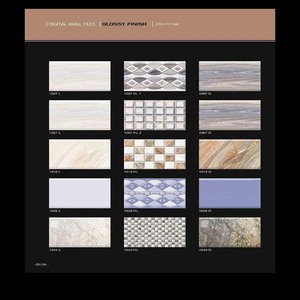 Azulejos de pared de cerámica brillante Digital de estilo moderno 250x375MM para baño y Hotel Interior aislamiento térmico ladrillo refractario - Product Image 2