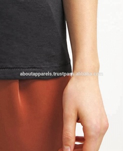 เสื้อยืดคอกลมสีขาวล้วนสำหรับผู้หญิงเสื้อยืดผ้าฝ้ายระบายอากาศ - Product Image 5